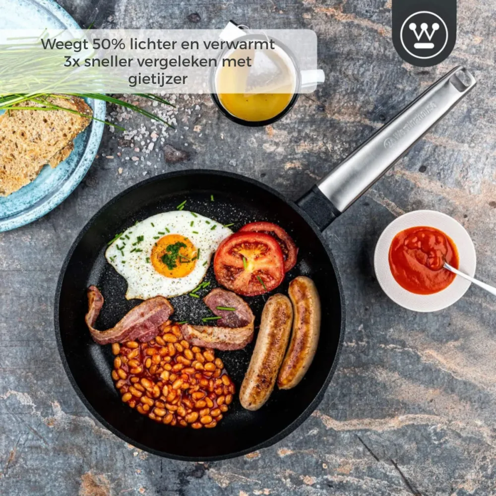 Westinghouse Koekenpan Performance Blissful Black ø 28 cm - standaard anti-aanbaklaag