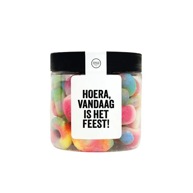 Snoeppot Hoera vandaag is het feest Winkeltje van Anne