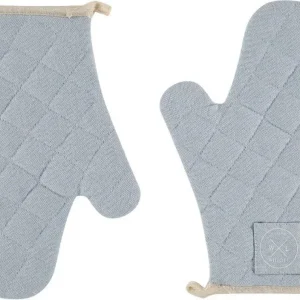 Witloft Gerecycled Katoen 2 Ovenwanten - Hemelblauw