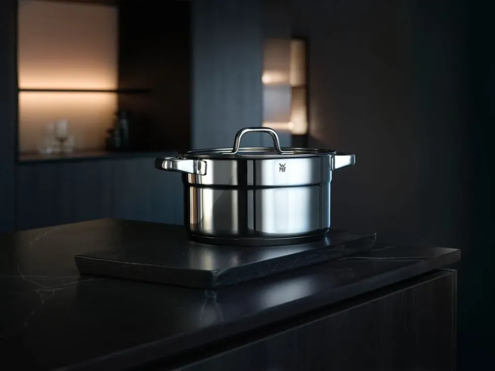 WMF Pannenset Compact Cuisine 5-Delig Inclusief GRATIS Cookinglife Kookgerei set - Kookpan ø 16, 16, 20 en 20 cm en Steelp...