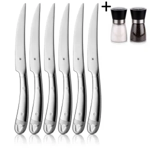 WMF Steakmessen 6-delig - Inclusief GRATIS Cookinglife Peper- en Zoutmolenset