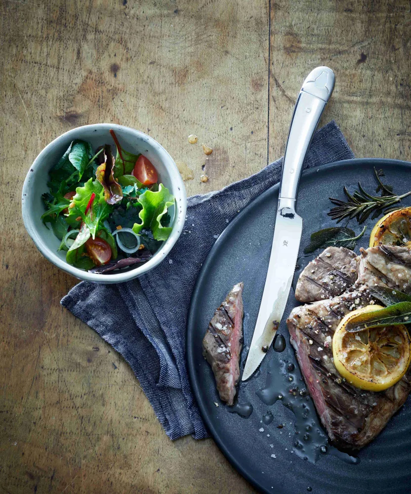 WMF Steakmessen 6-delig - Inclusief GRATIS Cookinglife Peper- en Zoutmolenset