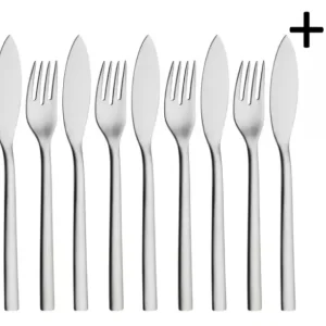 WMF Visbestekset Nuova 12-delig - Inclusief GRATIS Cookinglife Peper- en Zoutmolenset