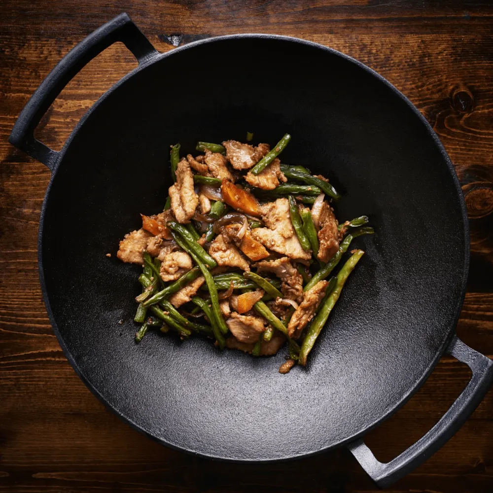 Wok 31cm - Geëmailleerd Gietijzer