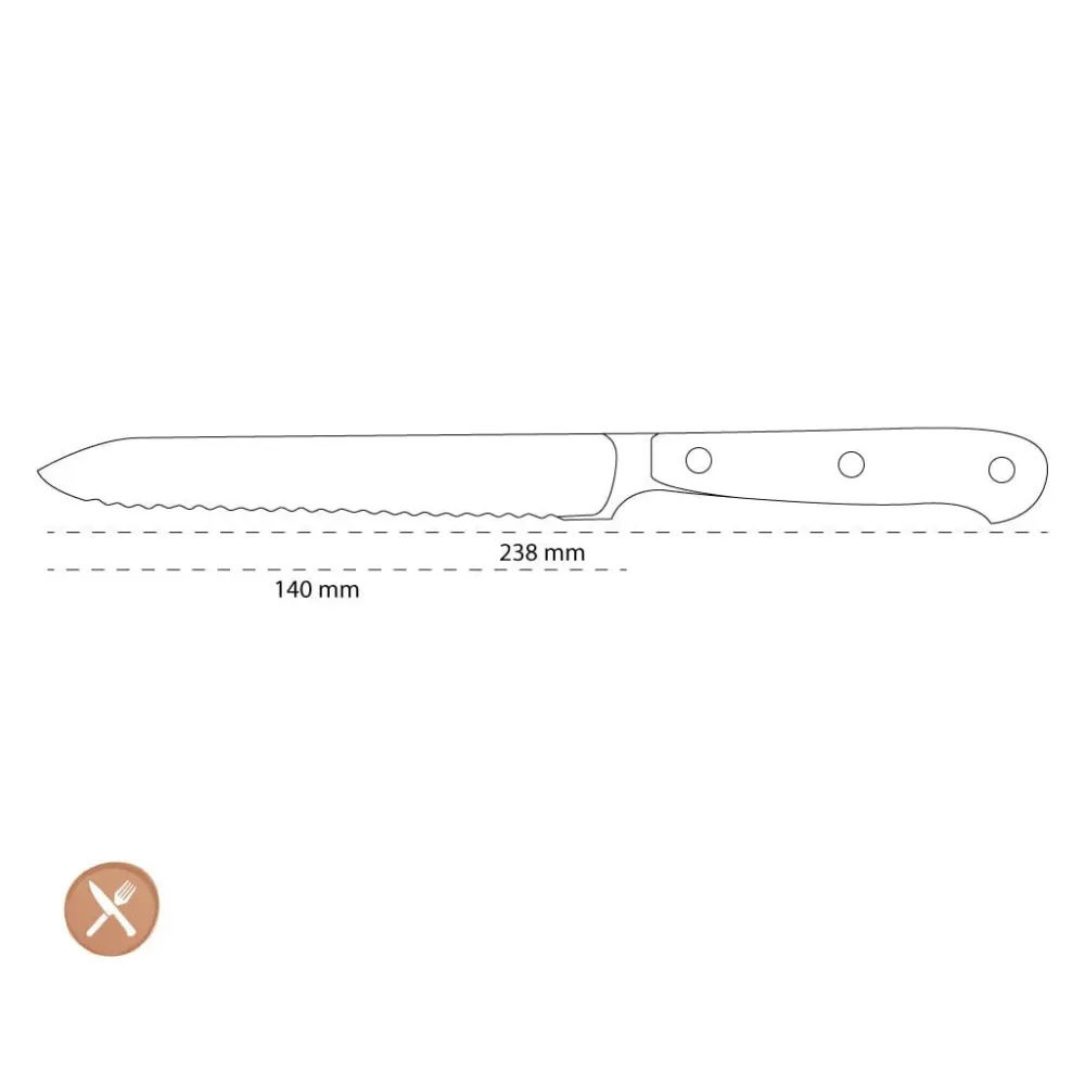 Wusthof - Classic Pink Himalayan Salt Worstmes Met Kartelrand 14 cm