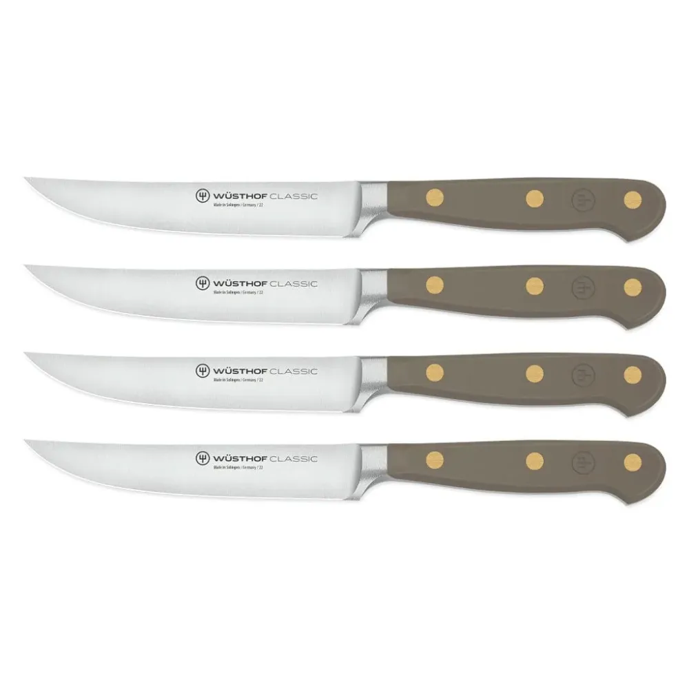 Wusthof - Classic Steakmessenset 4-delig Velvet Oyster