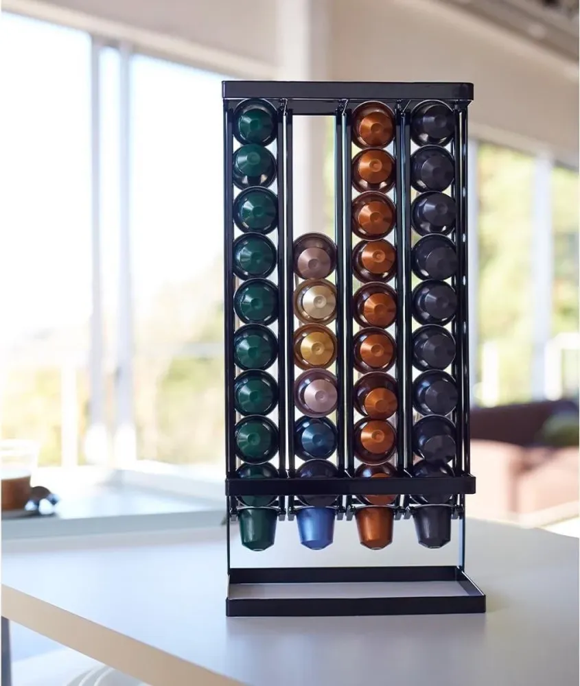 Tower Capsulehouder Zwart Yamazaki