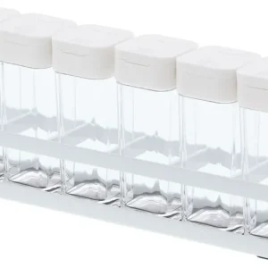 Yamazaki Tower Kruidenrek met 6 potjes - Wit
