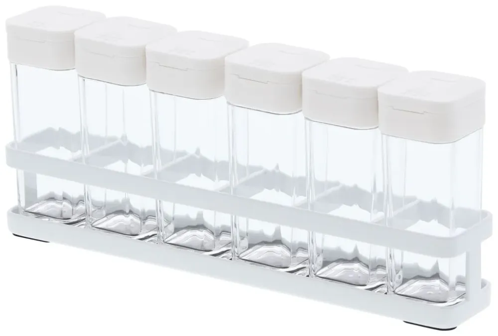 Yamazaki Tower Kruidenrek met 6 potjes - Wit