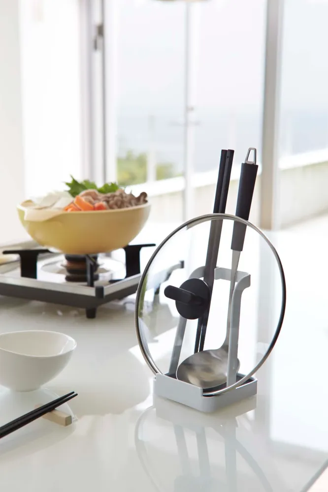 Yamazaki Deksel en pollepel standaard - Tower - wit
