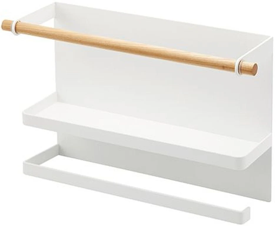 Yamazaki Magnetische Keukenpapier & Foliehouder - Wit