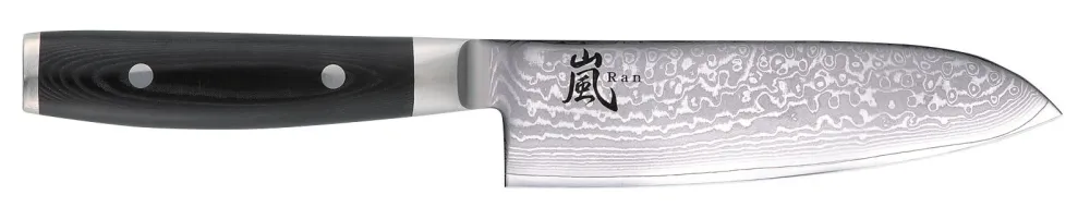 Yaxell Santokumes Ran 16.5 cm - 69 laags roestvrij damast staal - canvas Micarta heft