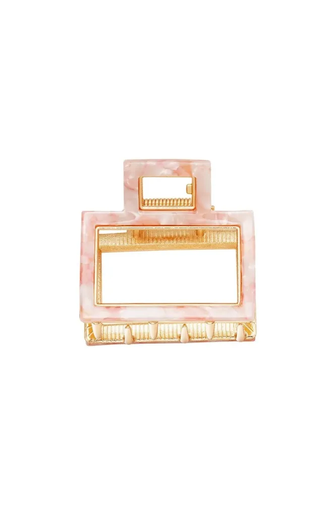 Haarspeld Open Marble roze Yehwang