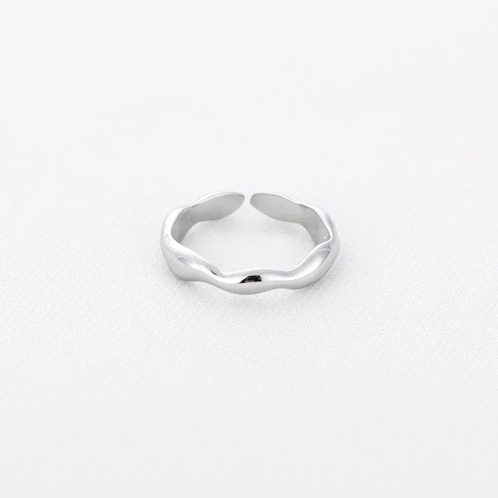 Ring Basic Wave zilver Yehwang
