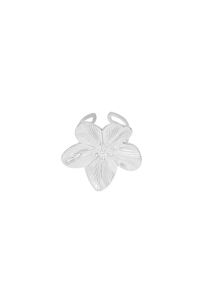 Ring Big Flower zilver Yehwang