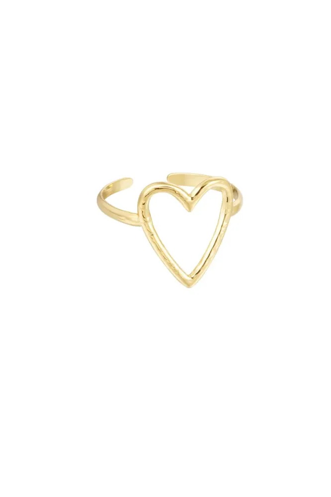 Ring Big Heart goud Yehwang