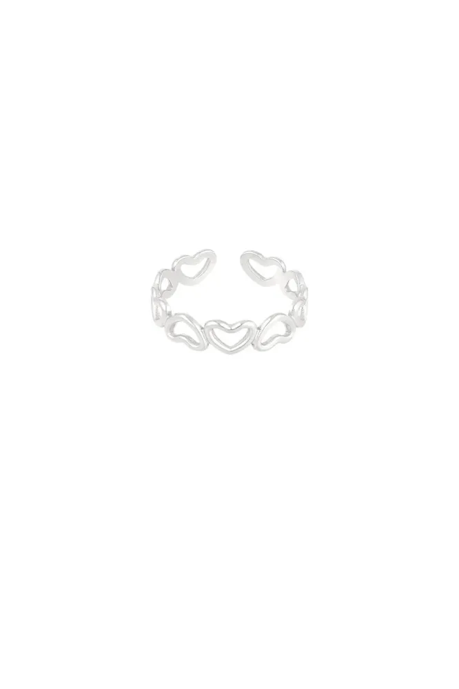 Ring Hearts zilver Yehwang