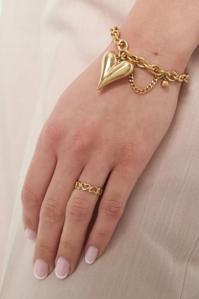 Ring Hearts zilver Yehwang