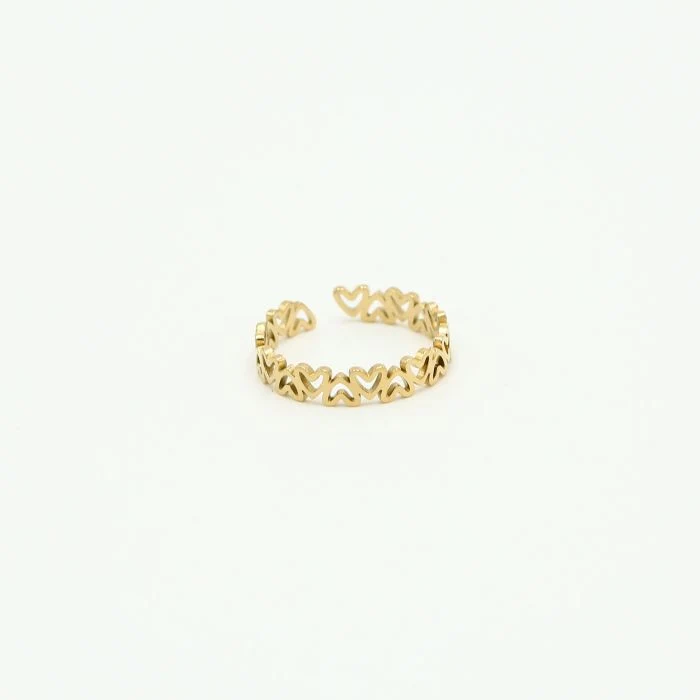 Ring Little Hearts goud Yehwang