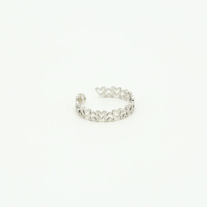 Ring Little Hearts zilver Yehwang
