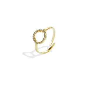 Ring Sparkling Circle goud Yehwang