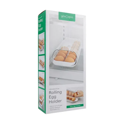 Youcopia koelkastiewrollende eierhouder