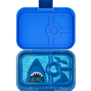 Yumbox Panino Bentobox 4 vakken - 22x15x5cm - Surf Blue/Shark Tray