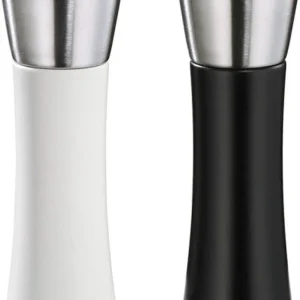 Zassenhaus Peper- en Zoutstel AUGSBURG 18 cm zwart/wit