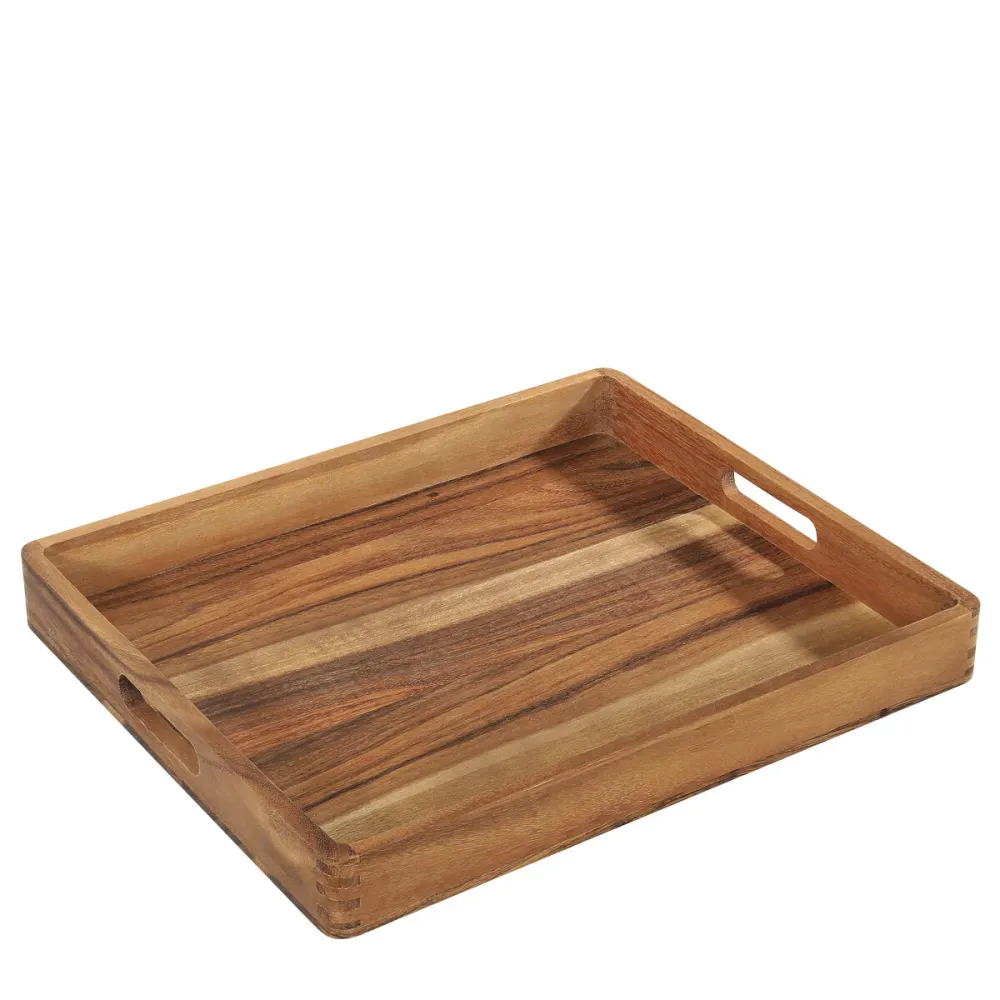 Zassenhaus Tablett Akazie, 52 x 43 x 6 cm Tray acacia, 52 x 43 x 6 cm Plateau acacia, 52 x 43 x 6 cm