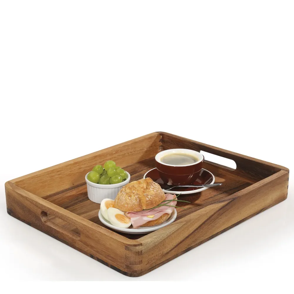 Zassenhaus Tablett Akazie, 52 x 43 x 6 cm Tray acacia, 52 x 43 x 6 cm Plateau acacia, 52 x 43 x 6 cm