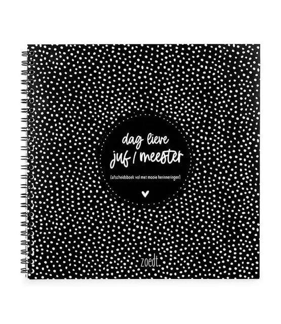Afscheidsboek juf/meester Zoedt