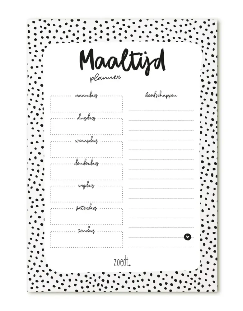 Maaltijdplanner Zoedt