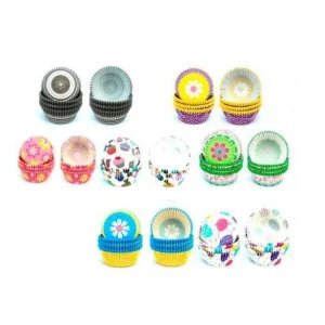 Capacillos Decorados de 5 cm Colores c/100 pzas Vct ZONA CHEF