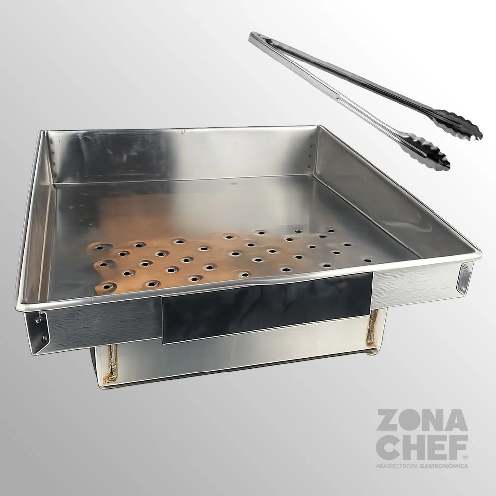 Charola de Vapor con base 50x50 cm GTR ZONA CHEF