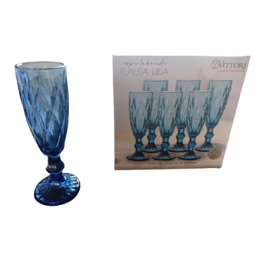 *Copa Flauta Libia Cobalto 170ml 19.8cm* ZONA CHEF