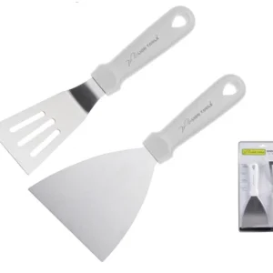 Espatula 2 piezas lisa y ranurada multiusos ZONA CHEF