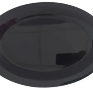 Linea melamina negra plato ovalado 12 " TRV ZONA CHEF