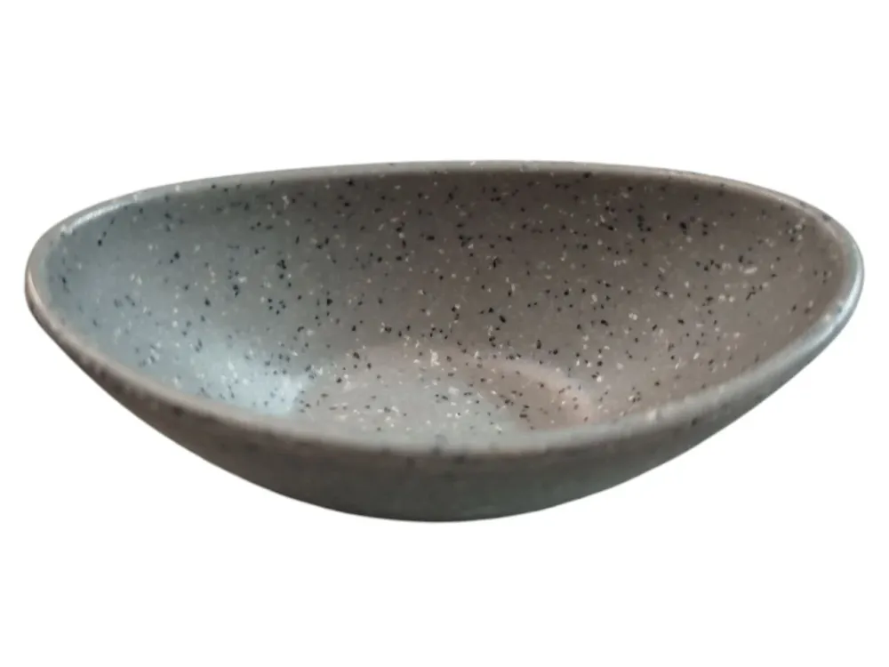 Mini Plato Canoa 10.3X6.3.2 cm Melamina Gris TRV ZONA CHEF