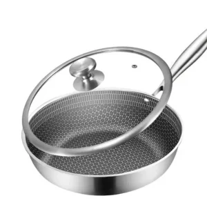 Sartén de acero inoxidable 30 cm panal de abeja, Wok trv ZONA CHEF