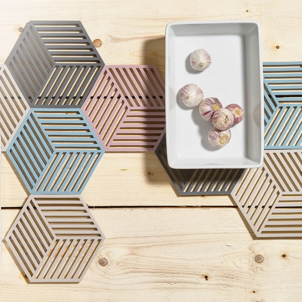 Hexagon Trivet Onderzetter Cool Grey Zone Denmark