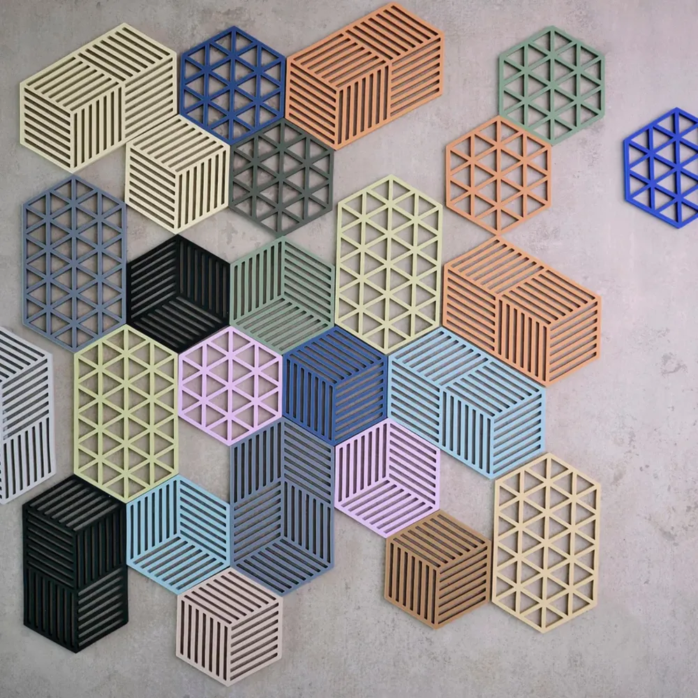 Zone Denmark Hexagon Trivet Olijfgroen