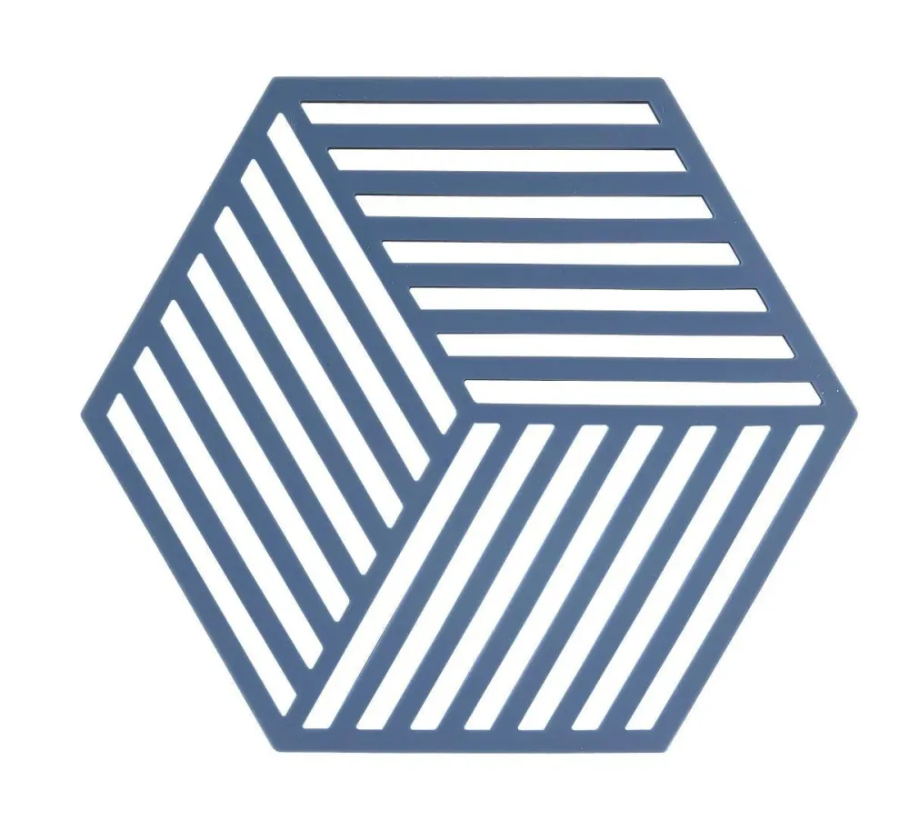 Zone potonderzetter Hexagon denim