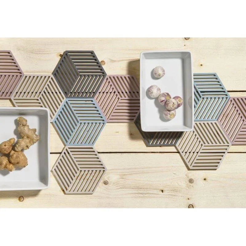 Zone potonderzetter Hexagon grey