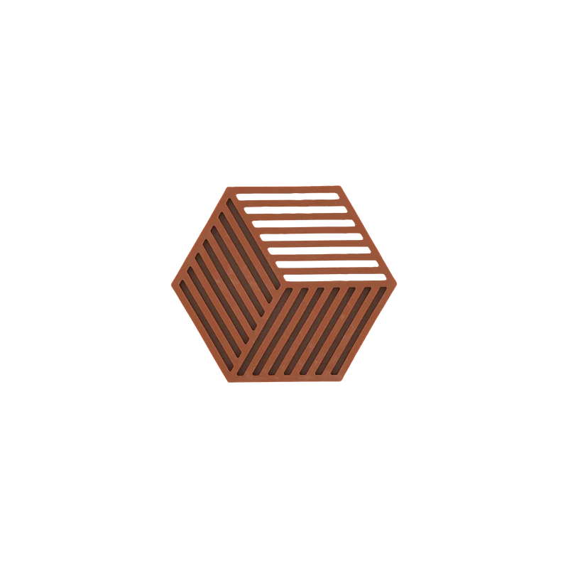 Zone potonderzetter terracotta Hexagon