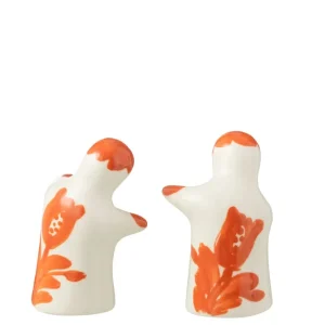 Zout & Peper Granada Keramiek Wit/Oranje