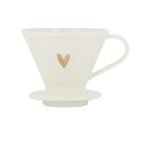 Zusss Koffiefilterhouder keramiek hartje -60%