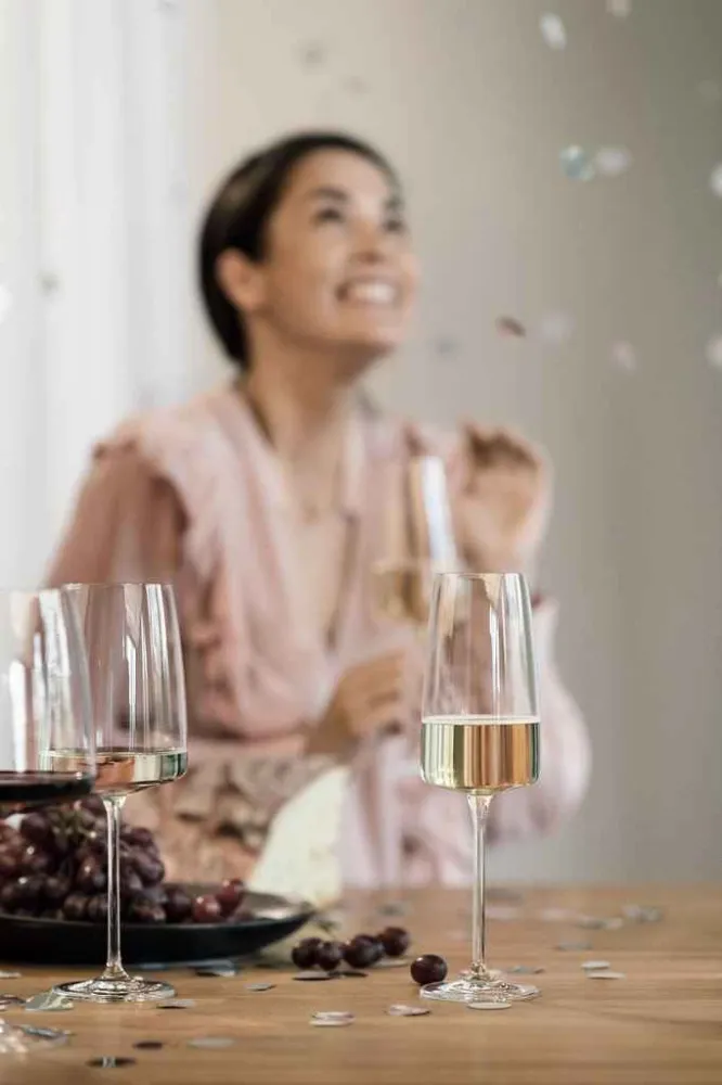 Zwiesel Glas Vivid Senses Champagneglas 38,8 cl - Geschenkverpakking 2 glazen