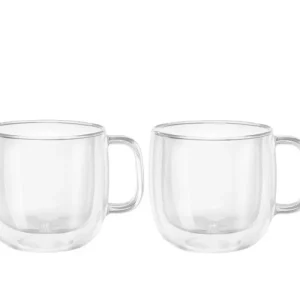 Sorrento Dubbelwandig Glas met Greep Cappuccino - set met 2 stuks Zwilling