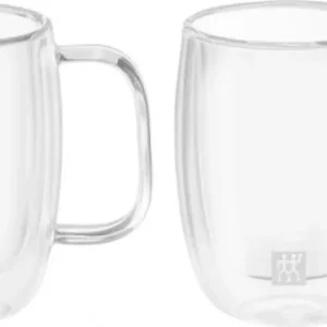 Sorrento Dubbelwandig Glas met Greep Espresso - set met 2 stuks Zwilling