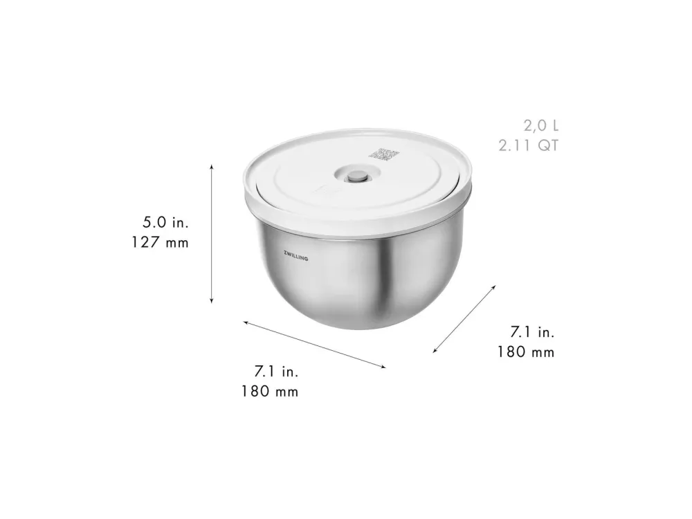 Zwilling Fresh & Save Bowl M - rvs - 1,75 l